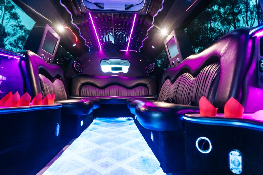 purple hummer limo